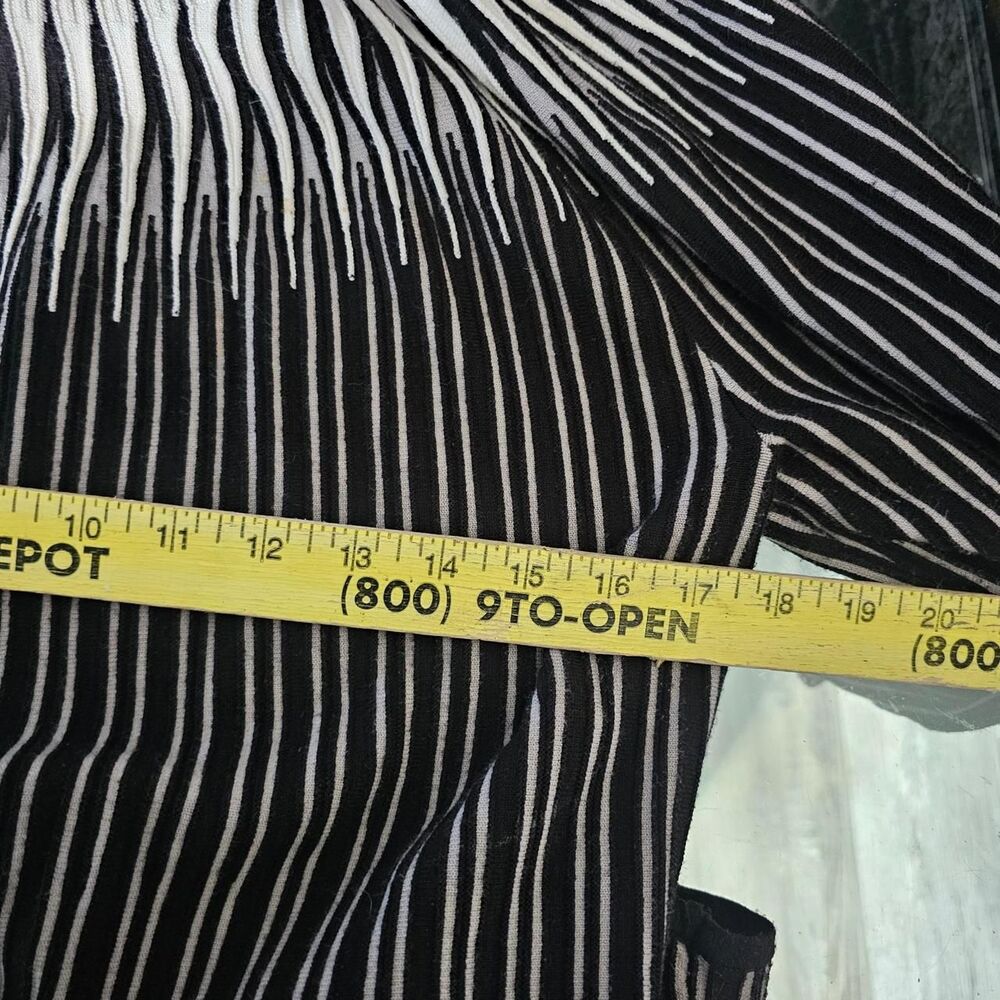 white house black market black white striped gothic sweater - Picture 6 of 6